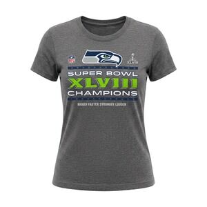 NFL Pro Line Seattle Seahawks Super Bowl XLVIII Champions Women's S Gray T-Shirt